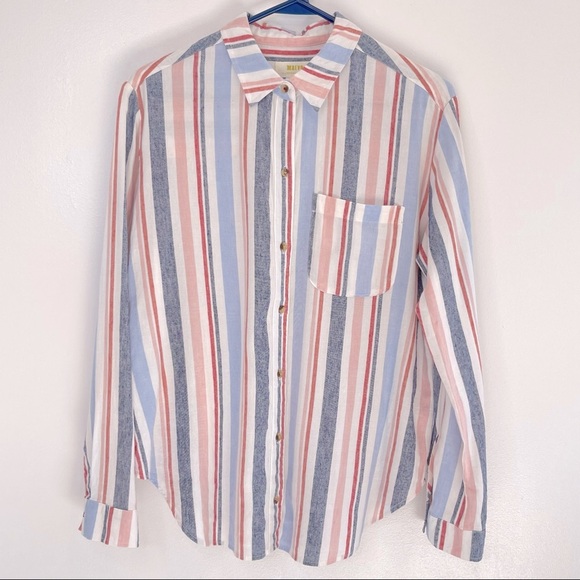 Anthropologie Maeve Chatham Striped Button Down - Picture 3 of 11